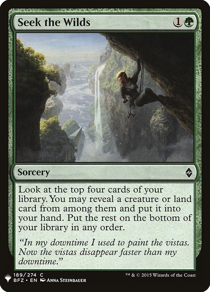 Seek the Wilds [Mystery Booster] | Exor Games Summserside