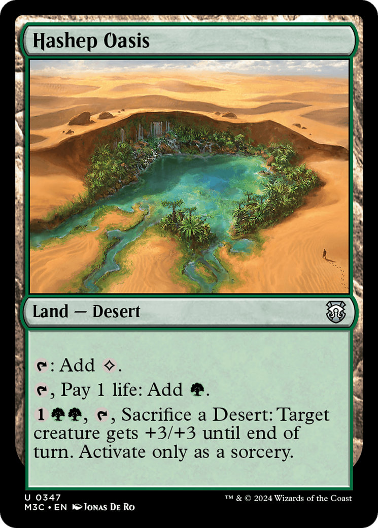 Hashep Oasis (Ripple Foil) [Modern Horizons 3 Commander] | Exor Games Summserside