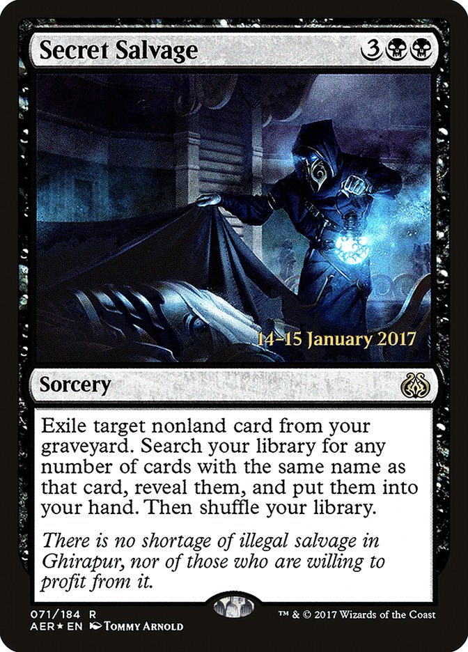 Secret Salvage [Aether Revolt Prerelease Promos] | Exor Games Summserside