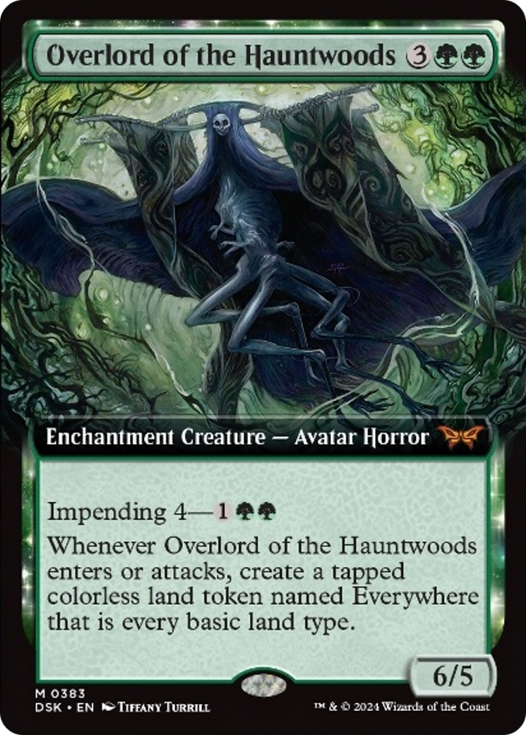 Overlord of the Hauntwoods (Extended Art) [Duskmourn: House of Horror] | Exor Games Summserside