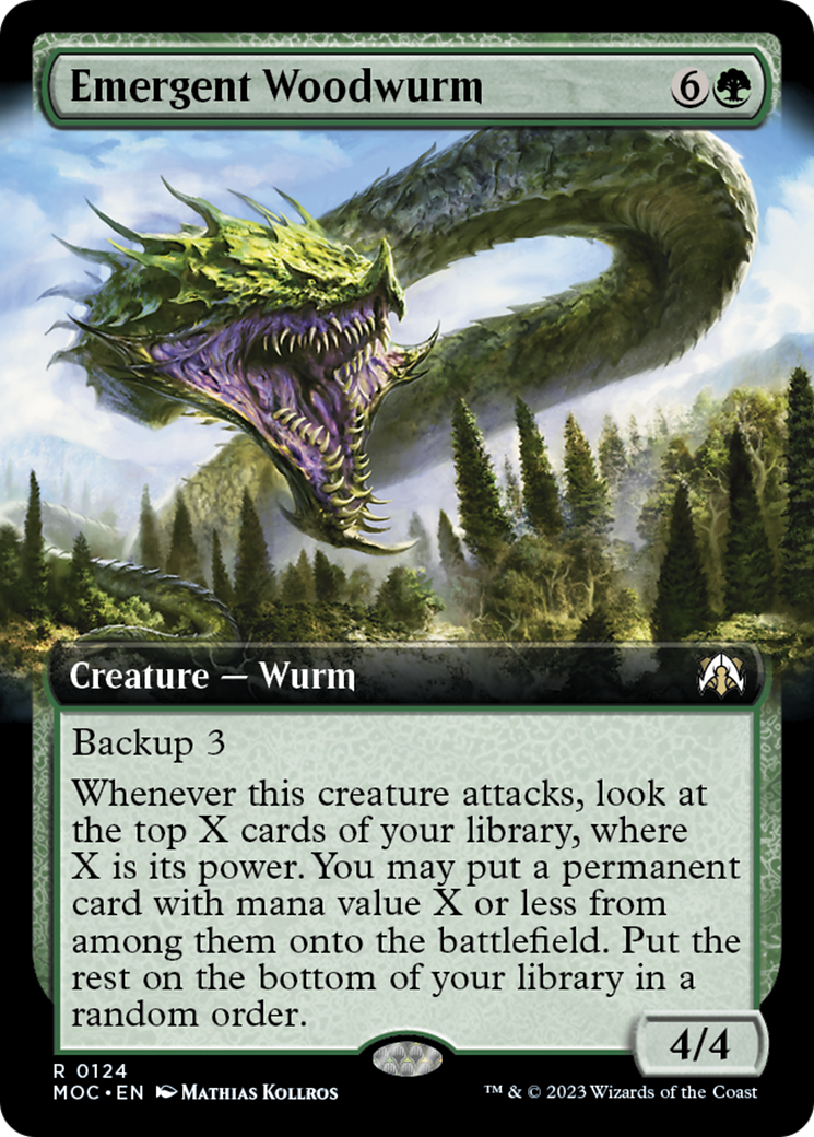 Emergent Woodwurm (Extended Art) [March of the Machine Commander] | Exor Games Summserside