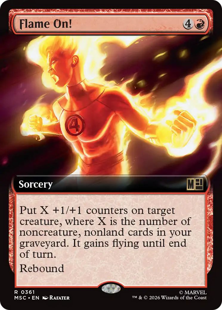 Flame On! (Extended Art) [Marvel Super Heroes Commander] | Exor Games Summserside