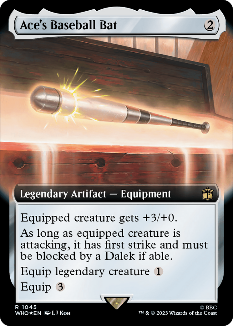 Ace's Baseball Bat (Extended Art) (Surge Foil) [Doctor Who] | Exor Games Summserside