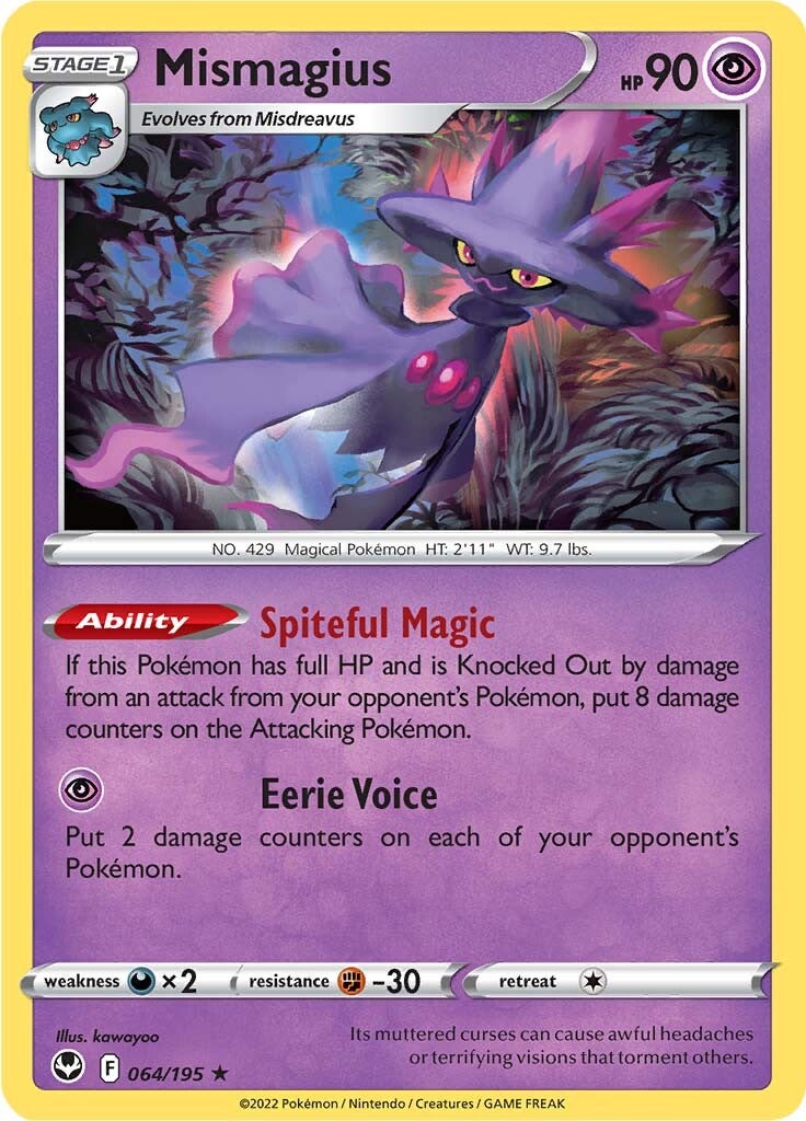 Mismagius (064/195) [Sword & Shield: Silver Tempest] | Exor Games Summserside