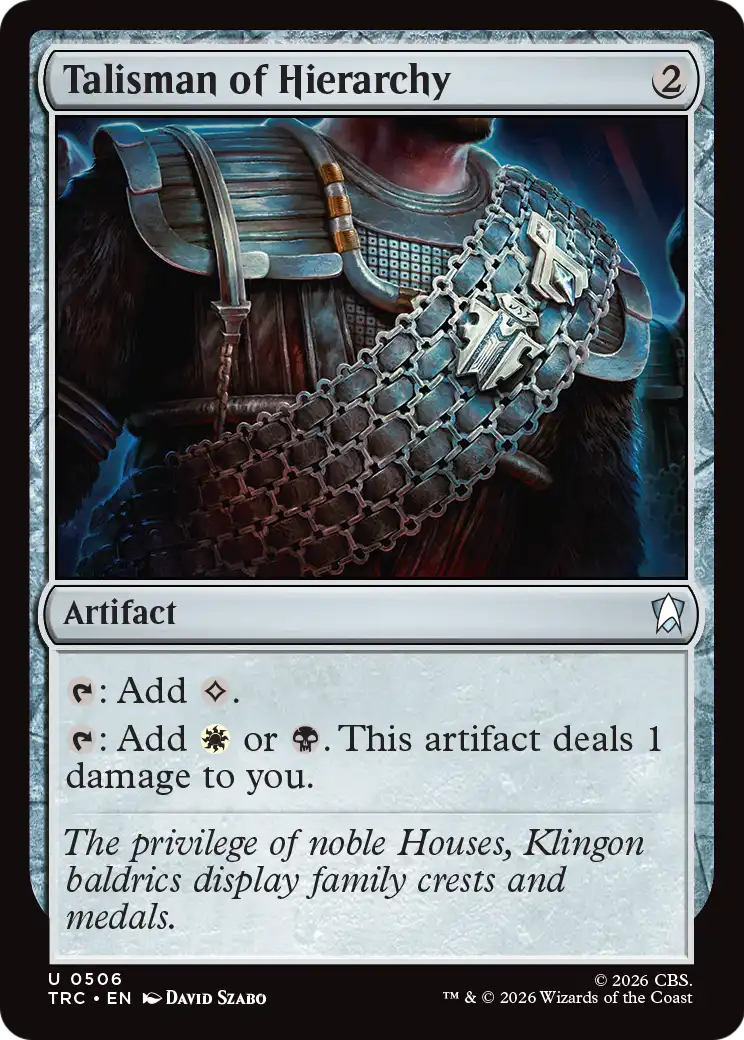 Talisman of Hierarchy (Surge Foil) [Star Trek Commander] | Exor Games Summserside
