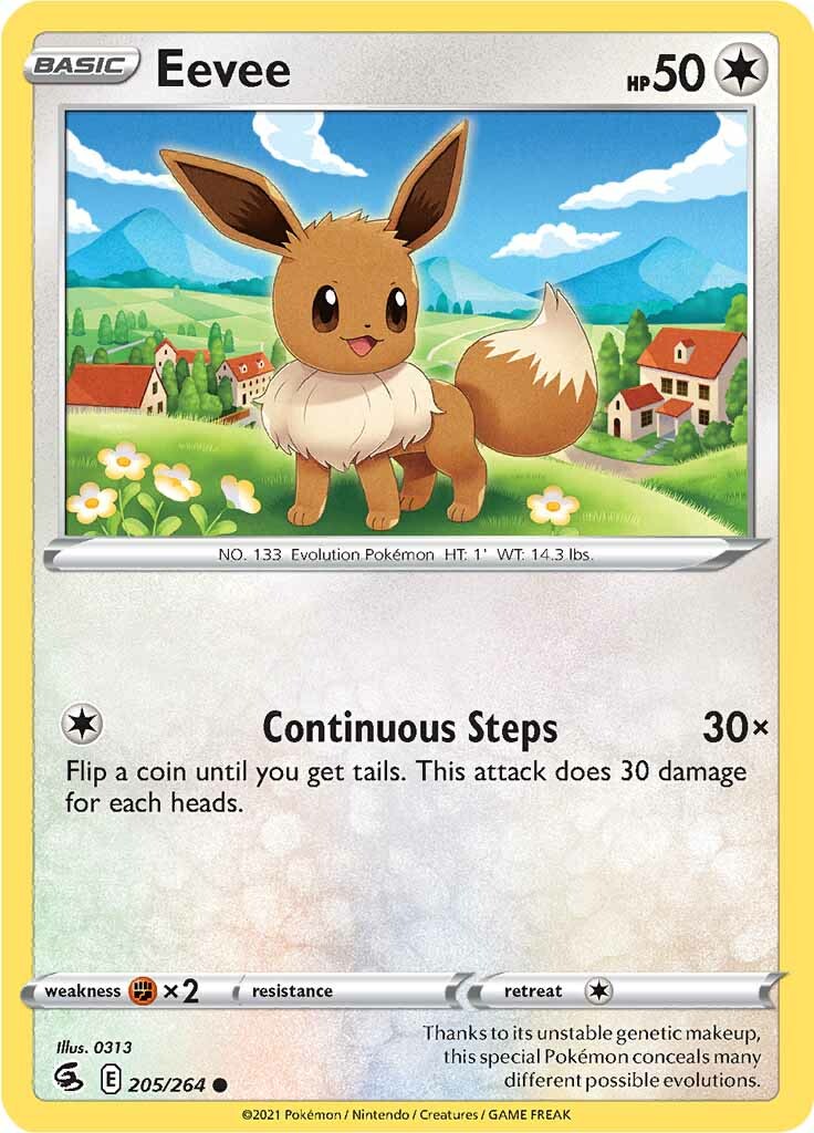 Eevee (205/264) [Sword & Shield: Fusion Strike] | Exor Games Summserside