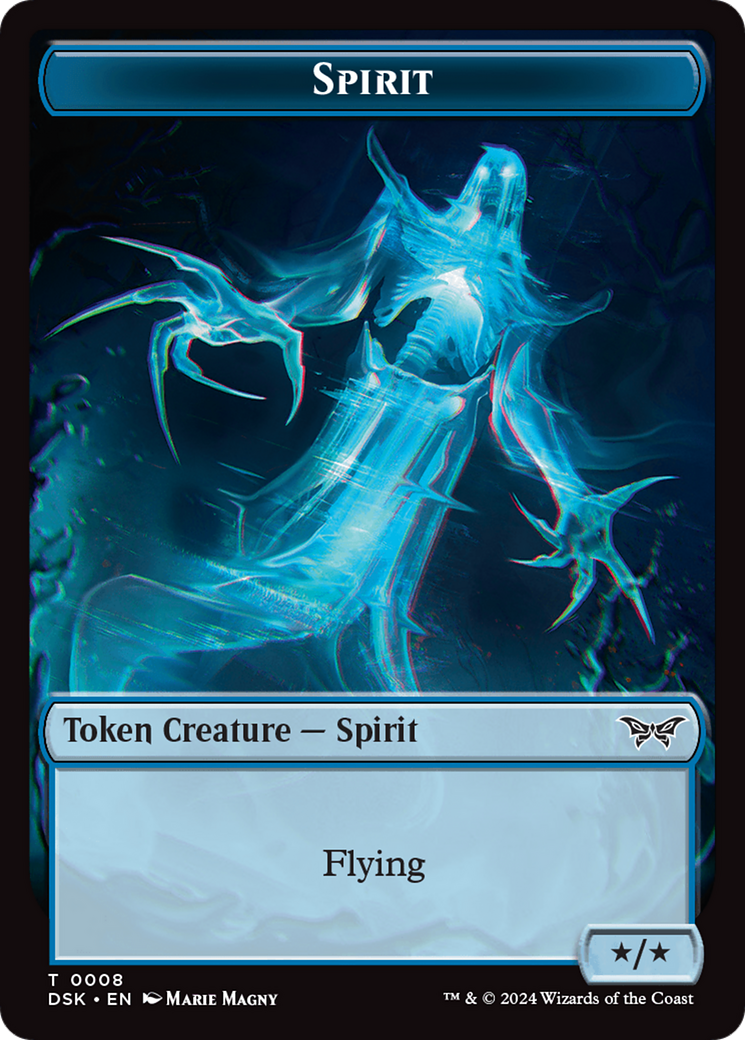 Spirit (0008) Token [Duskmourn: House of Horror Tokens] | Exor Games Summserside