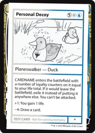 Personal Decoy (2021 Edition) [Mystery Booster Playtest Cards] | Exor Games Summserside