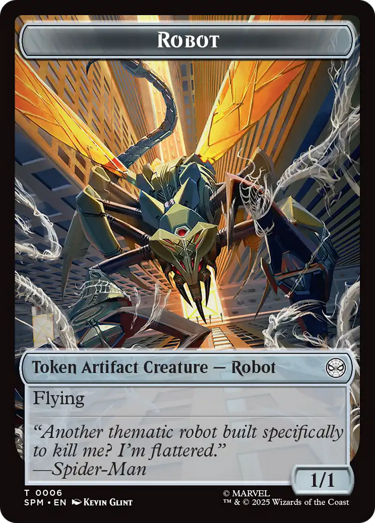 Food // Robot Double-Sided Token [Marvel's Spider-Man Tokens] | Exor Games Summserside