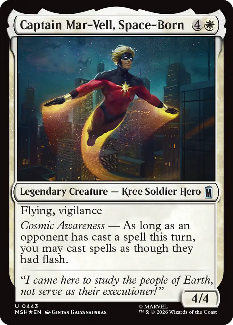 Captain Mar-Vell, Space-Born (Surge Foil) [Marvel Super Heroes] | Exor Games Summserside