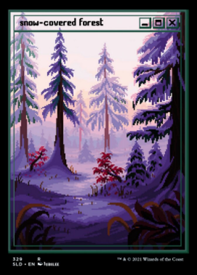 Snow-Covered Forest (Foil Etched) [Secret Lair Drop Series] | Exor Games Summserside