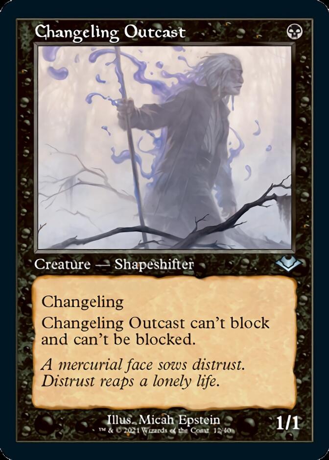 Changeling Outcast (Retro Foil Etched) [Modern Horizons] | Exor Games Summserside