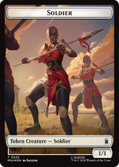 Goat // Soldier Double-Sided Token (Surge Foil) [Marvel Super Heroes Commander Tokens] | Exor Games Summserside