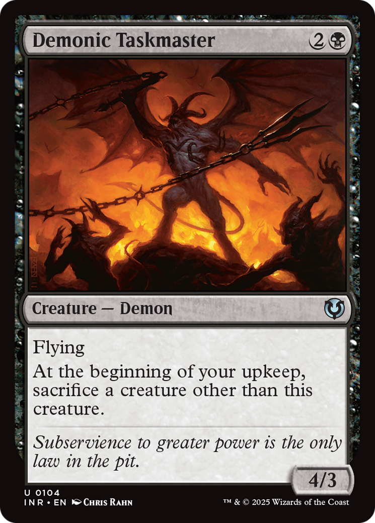 Demonic Taskmaster [Innistrad Remastered] | Exor Games Summserside