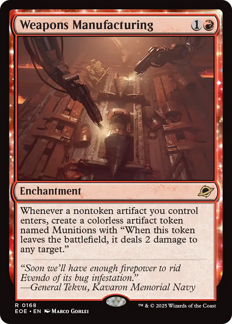 Weapons Manufacturing [Edge of Eternities] | Exor Games Summserside