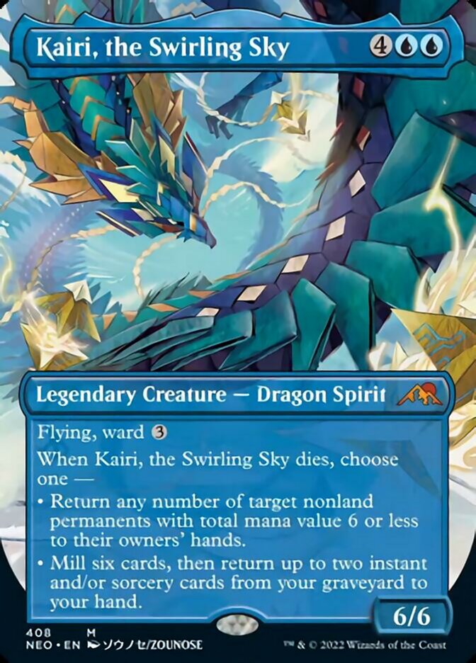 Kairi, the Swirling Sky (Borderless Alternate Art) [Kamigawa: Neon Dynasty] | Exor Games Summserside