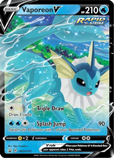 Vaporeon V (SWSH150) [Sword & Shield: Black Star Promos] | Exor Games Summserside