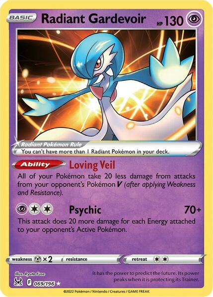 Radiant Gardevoir (069/196) [Prize Pack Series Three] | Exor Games Summserside