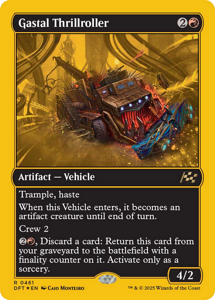 Gastal Thrillroller (First-Place Foil) [Aetherdrift] | Exor Games Summserside