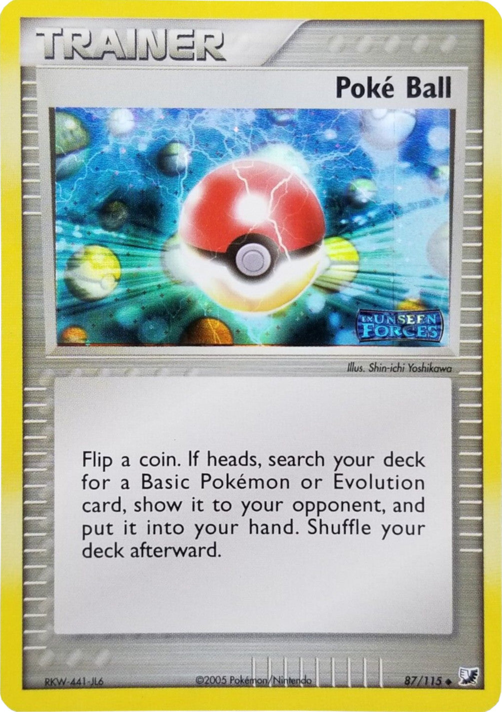 Poke Ball (87/115) (Stamped) [EX: Unseen Forces] | Exor Games Summserside