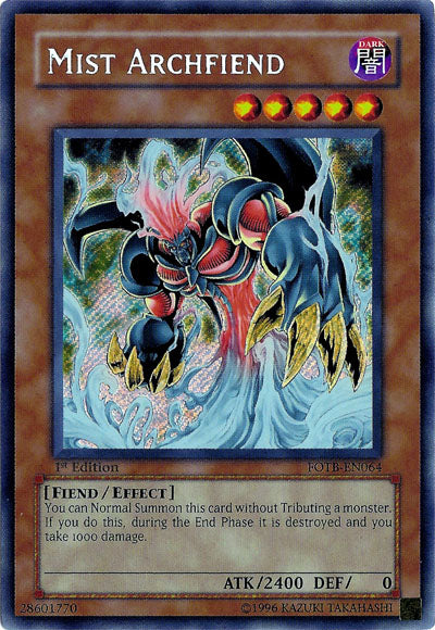 Mist Archfiend [FOTB-EN064] Secret Rare | Exor Games Summserside