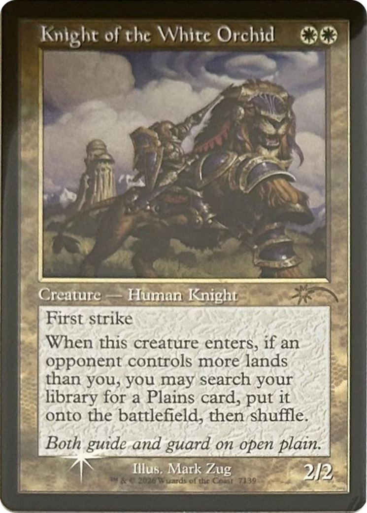 Knight of the White Orchid (7139) (Retro Frame) [Secret Lair Drop Series] | Exor Games Summserside
