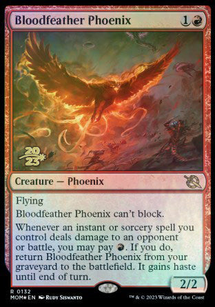 Bloodfeather Phoenix [March of the Machine Prerelease Promos] | Exor Games Summserside