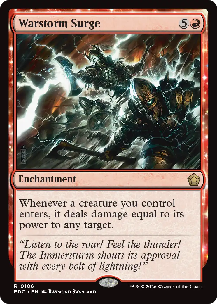 Warstorm Surge [Foundations Commander] | Exor Games Summserside