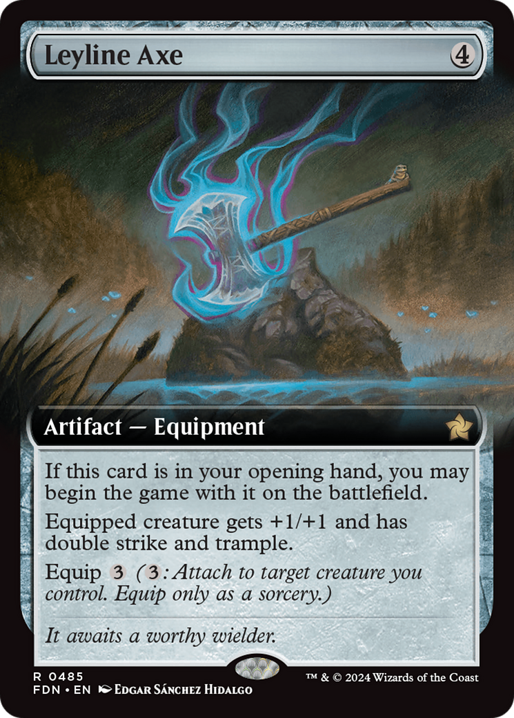 Leyline Axe (Extended Art) [Foundations] | Exor Games Summserside