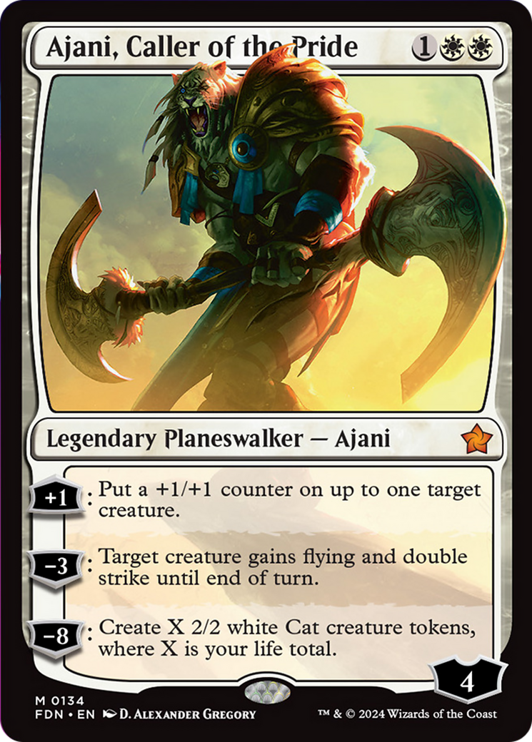 Ajani, Caller of the Pride [Foundations] | Exor Games Summserside