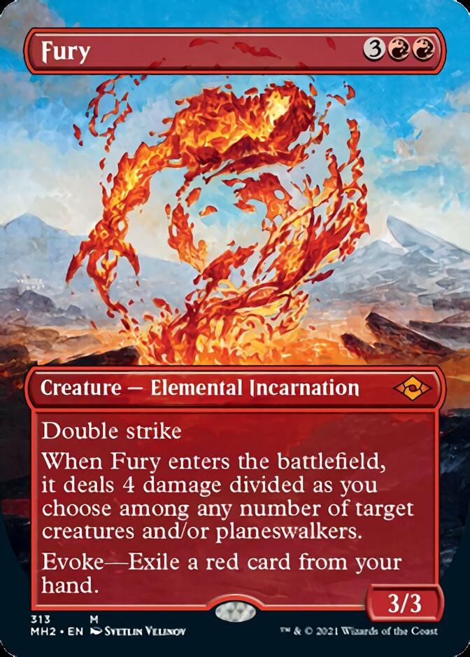 Fury (Borderless Alternate Art) [Modern Horizons 2] | Exor Games Summserside