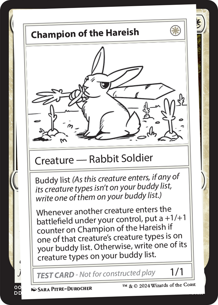 Champion of the Hareish [Mystery Booster 2 Playtest Cards] | Exor Games Summserside