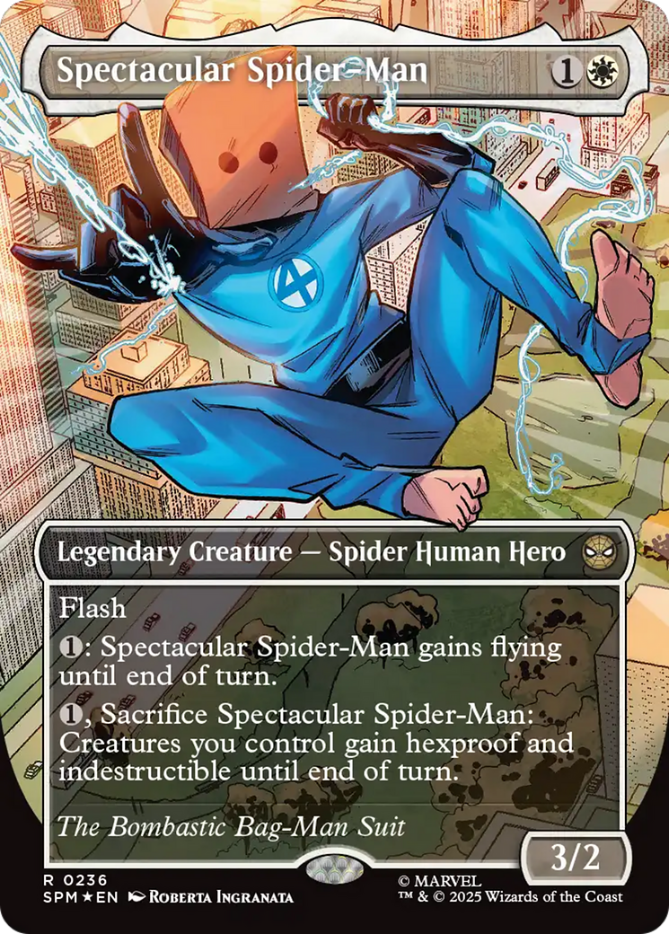 Spectacular Spider-Man (0236) (Borderless) (Textured Foil) [Marvel's Spider-Man] | Exor Games Summserside