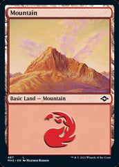 Mountain (487) (Foil Etched) [Modern Horizons 2] | Exor Games Summserside