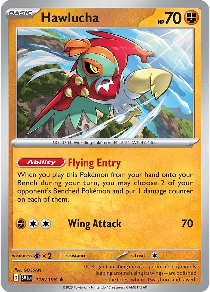 Hawlucha (118/198) [Scarlet & Violet: Base Set] | Exor Games Summserside