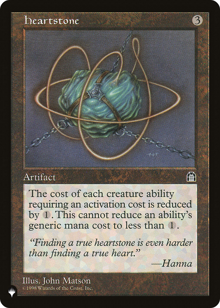 Heartstone [The List] | Exor Games Summserside