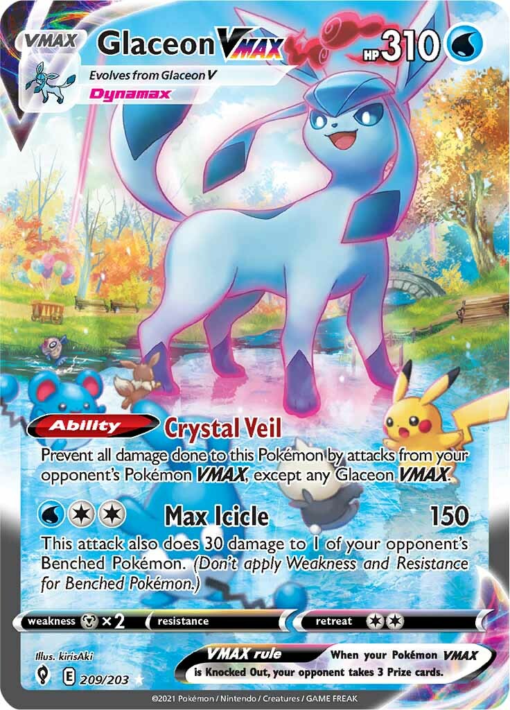 Glaceon VMAX (209/203) [Sword & Shield: Evolving Skies] | Exor Games Summserside