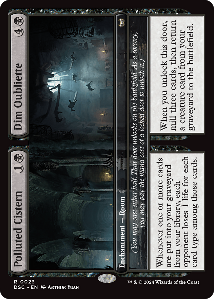 Polluted Cistern // Dim Oubliette [Duskmourn: House of Horror Commander] | Exor Games Summserside