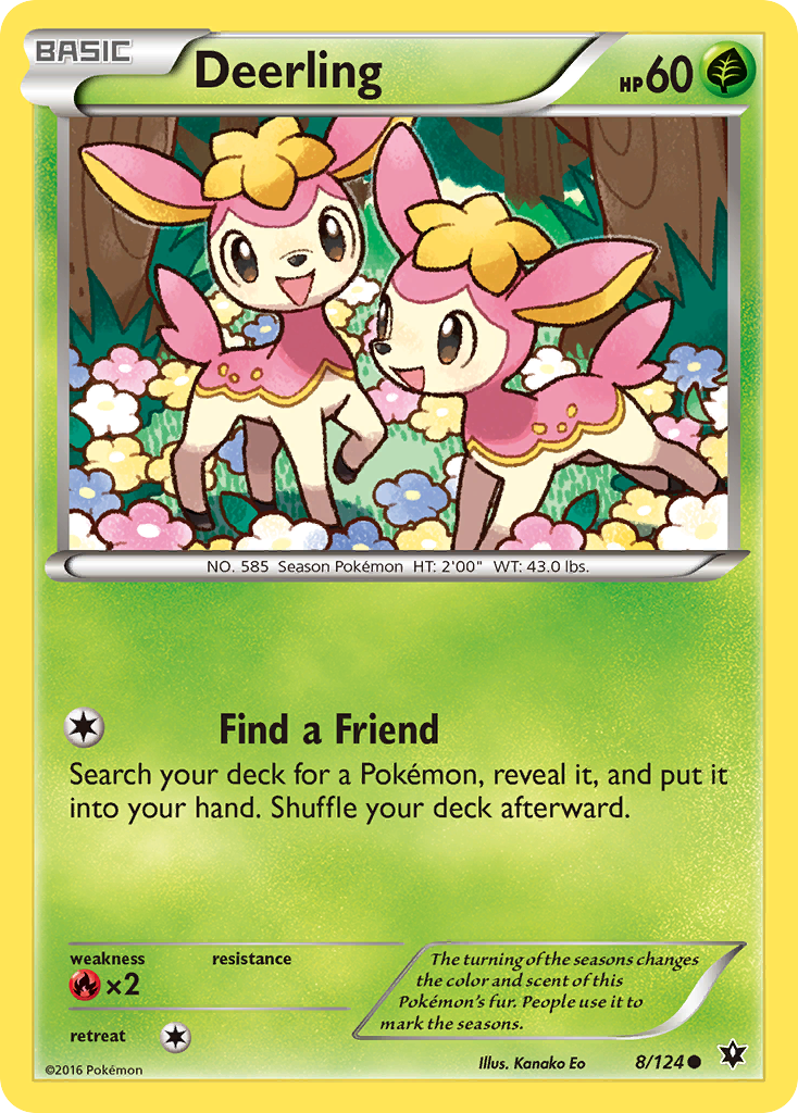 Deerling (8/124) [XY: Fates Collide] | Exor Games Summserside