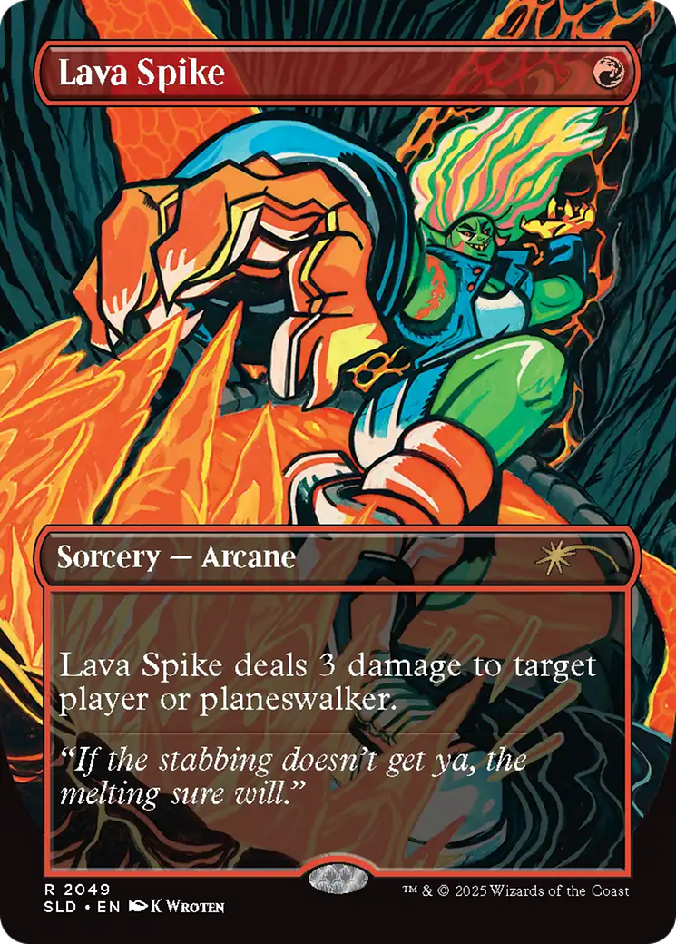 Lava Spike (2049) (Rainbow Foil) [Secret Lair Drop Series] | Exor Games Summserside