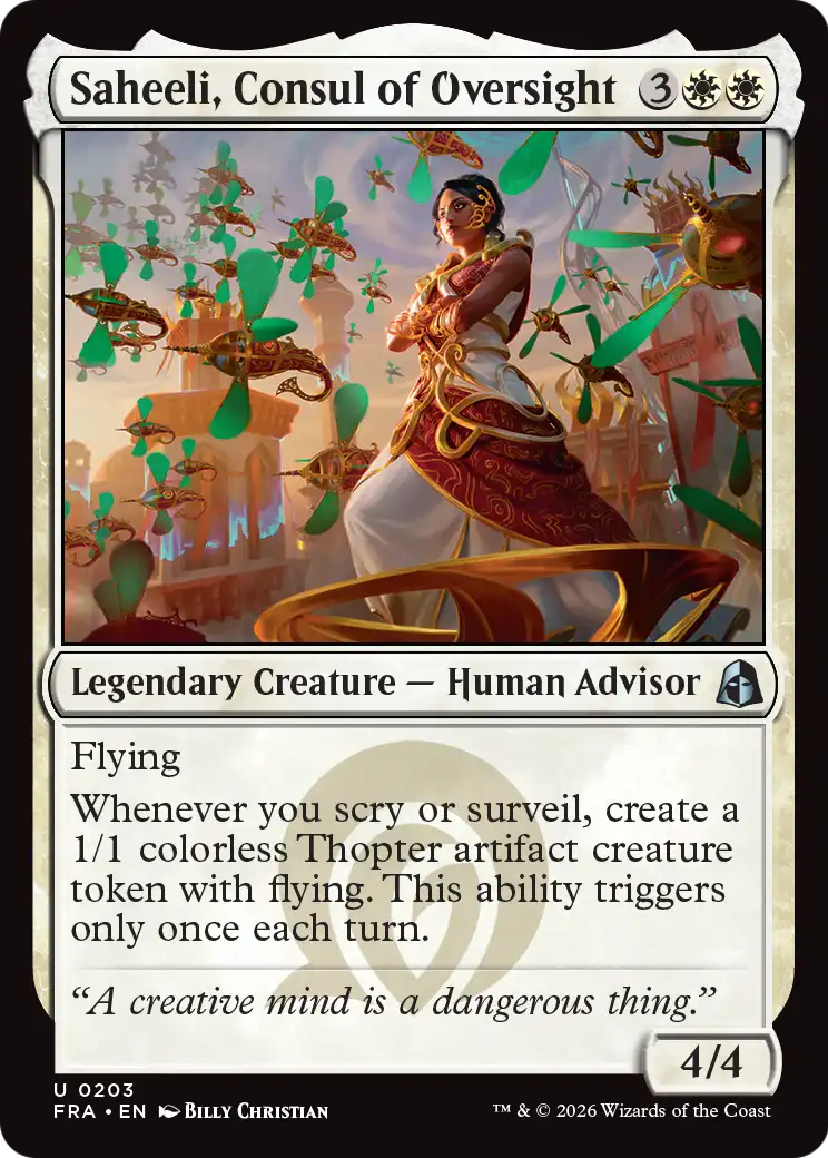 Saheeli, Consul of Oversight [Reality Fracture] | Exor Games Summserside