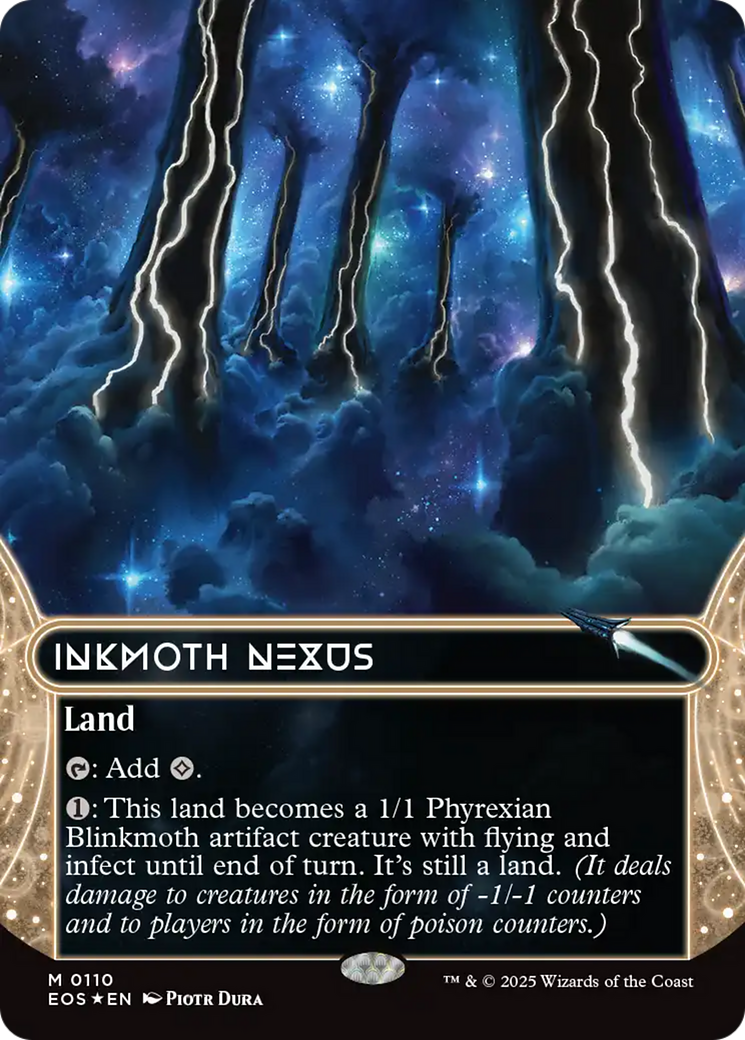 Inkmoth Nexus (0110) (Borderless) (Galaxy Foil) [Edge of Eternities: Stellar Sights] | Exor Games Summserside
