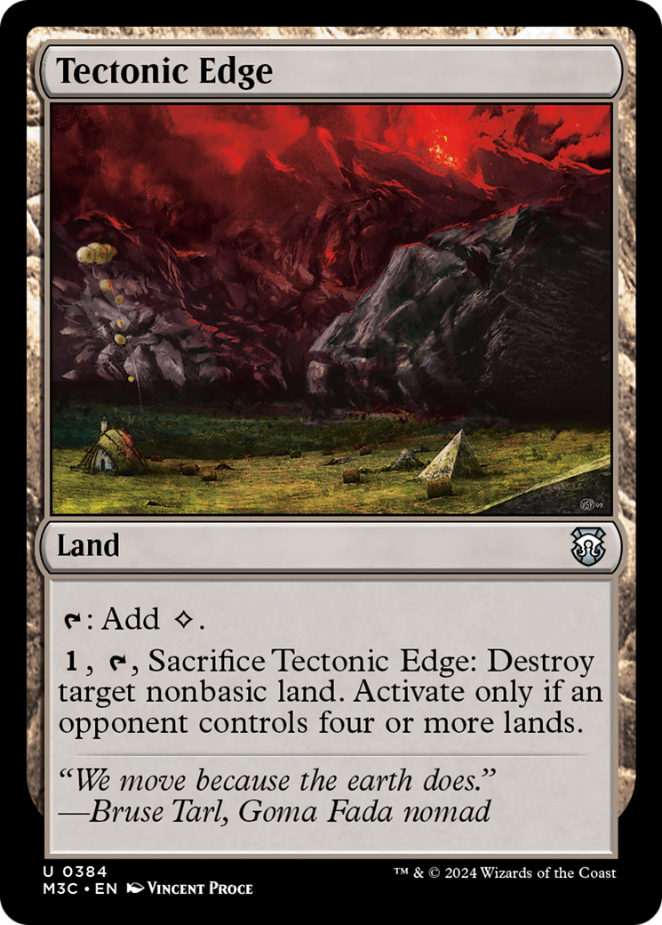 Tectonic Edge (Ripple Foil) [Modern Horizons 3 Commander] | Exor Games Summserside