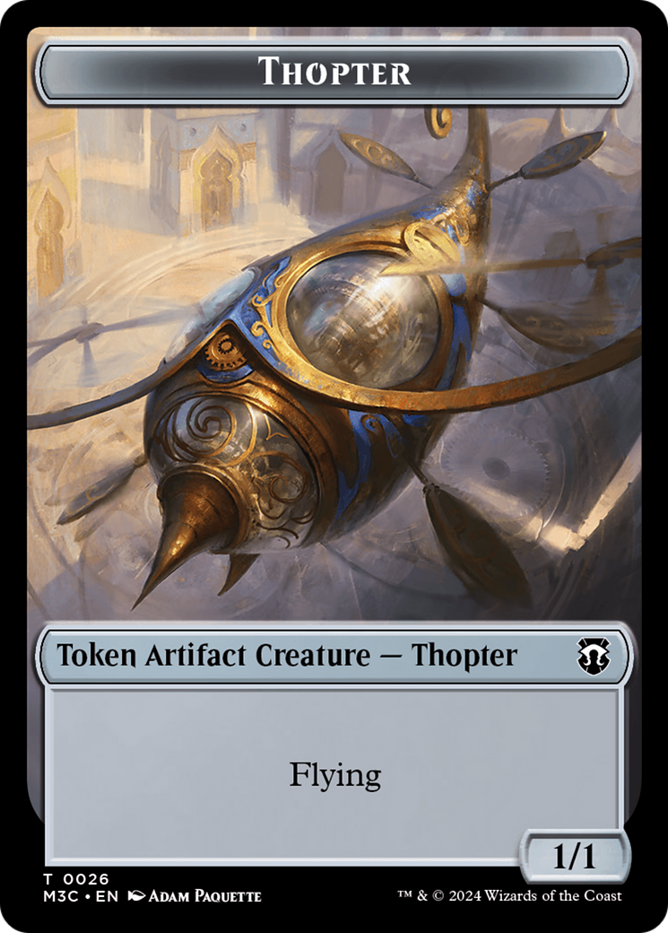 Aetherborn // Thopter Double-Sided Token [Modern Horizons 3 Commander Tokens] | Exor Games Summserside