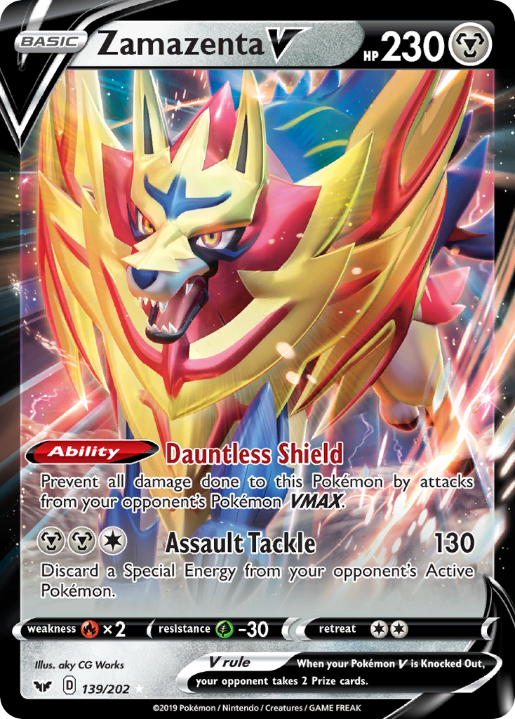 Zamazenta V (139/202) [Sword & Shield: Base Set] | Exor Games Summserside