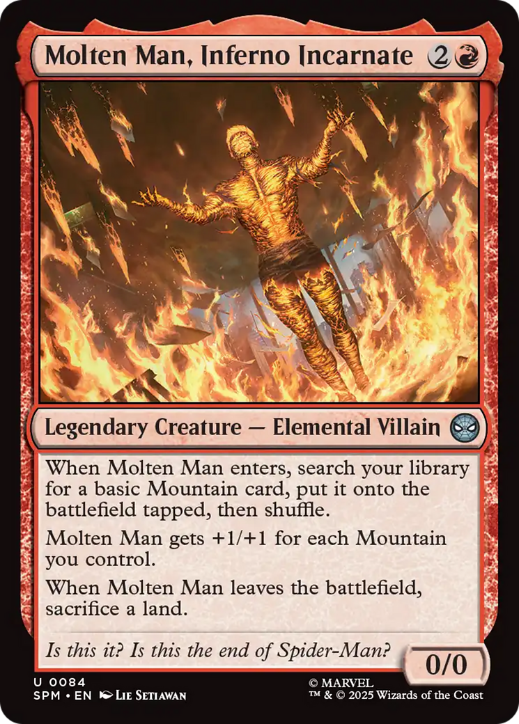 Molten Man, Inferno Incarnate [Marvel's Spider-Man] | Exor Games Summserside