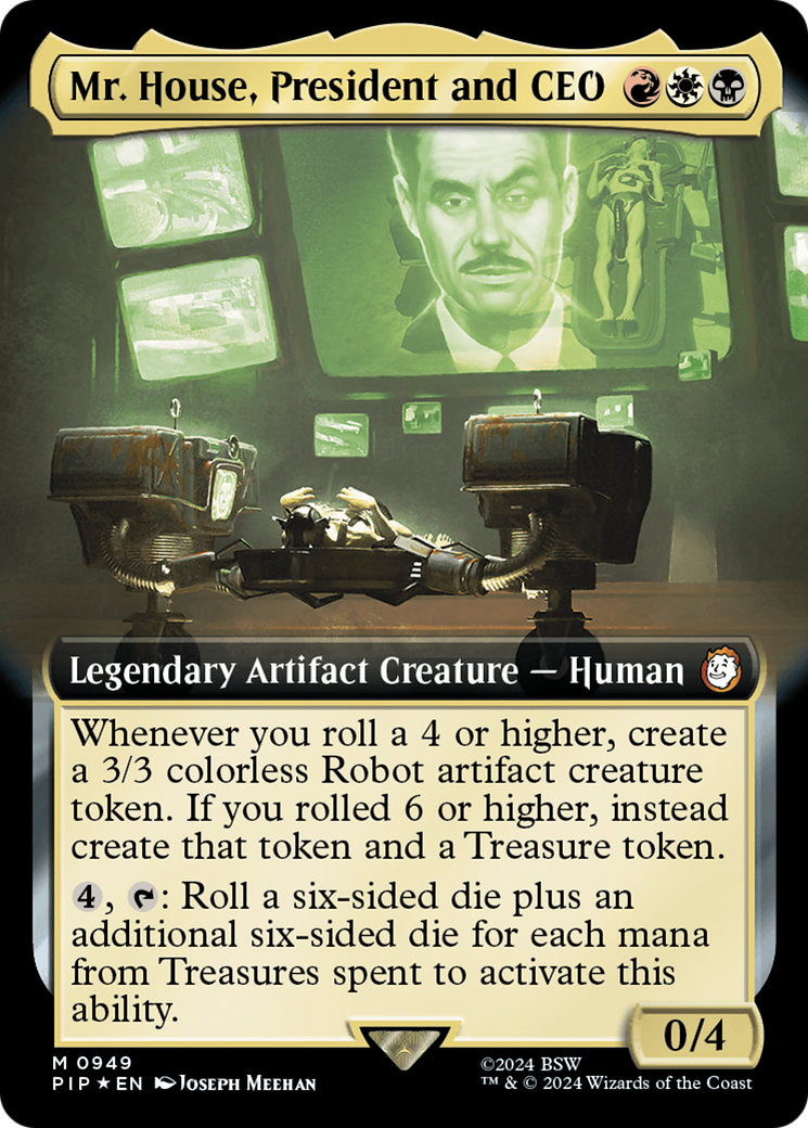 Mr. House, President and CEO (Extended Art) (Surge Foil) [Fallout] | Exor Games Summserside