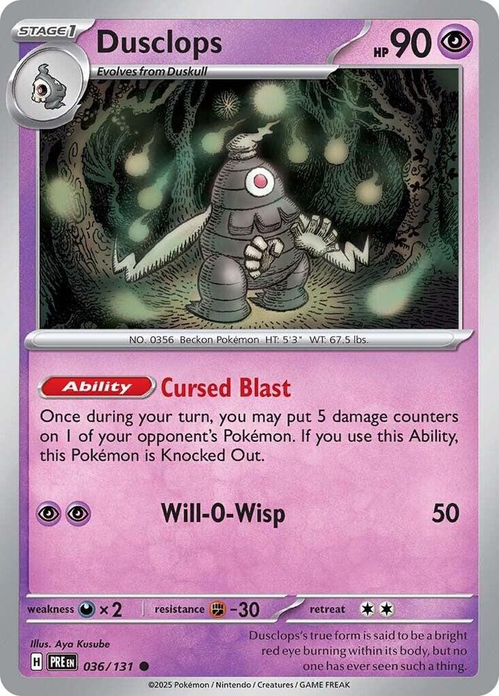 Dusclops (036/131) [Scarlet & Violet: Prismatic Evolutions] | Exor Games Summserside