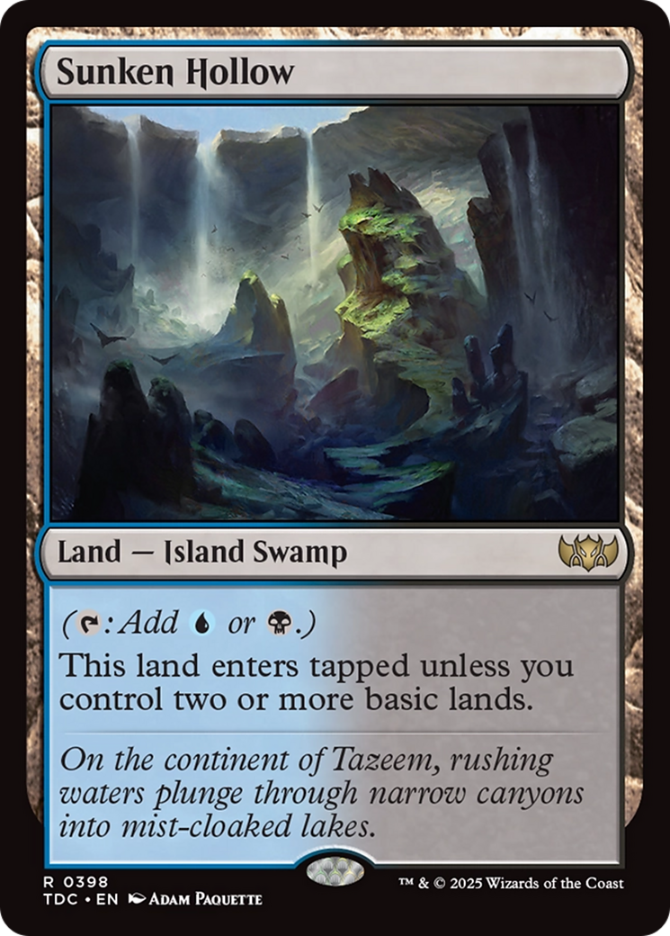 Sunken Hollow [Tarkir: Dragonstorm Commander] | Exor Games Summserside