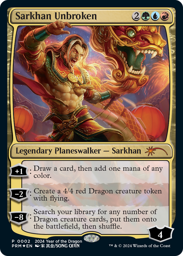 Sarkhan Unbroken (Year of the Dragon 2024) [Standard Showdown Promos] | Exor Games Summserside